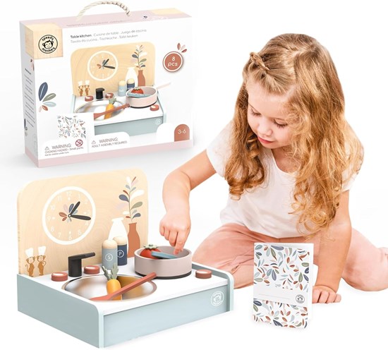 Speedy Monkey Tafel Keuken met Accessoires 8dlg 3+ 