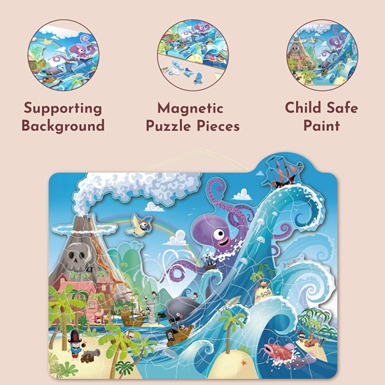 Speedy Monkey Onderwater Wereld Magneet Puzzel 100dlg 6+  