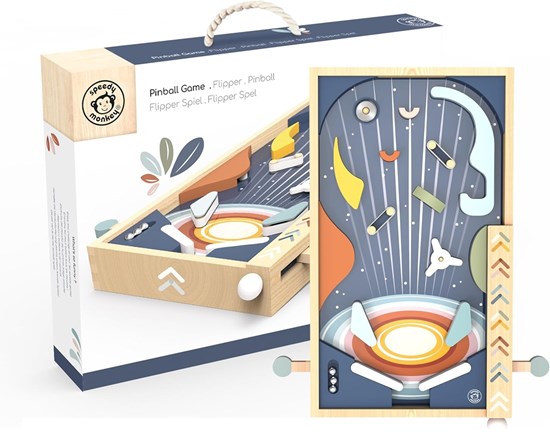 Speedy Monkey GROTE Houten Flipperkast 3+ 