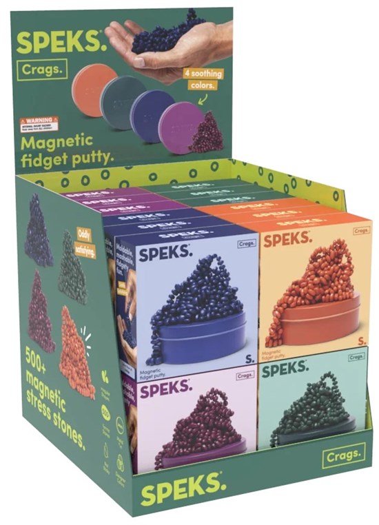 Fidget Speks Crags Matte 300 ass.kleuren 
