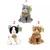 Rappa Eco Friendly Zittende Kat 20cm assorti 0mnd+