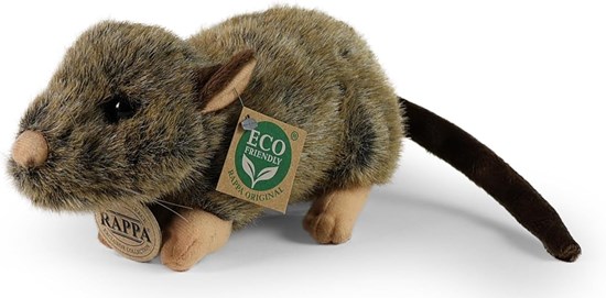 rappa Pluche Vieze Enge Rat Bruin circa 20cm ECO Vriendelijk 0+