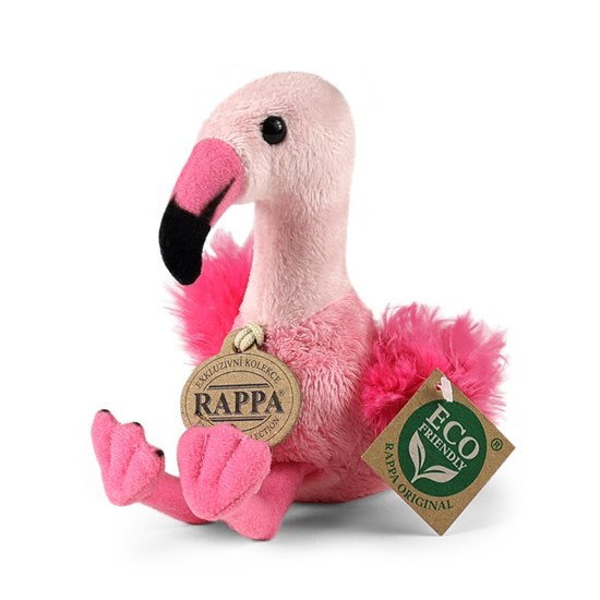 rappa Plche Flamingo Roze circa 15cm ECO Vriendelijk 0+ 