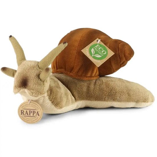 rappa Pluche Slak Beige/Bruin circa 24cm ECO Vriendelijk 0+ 