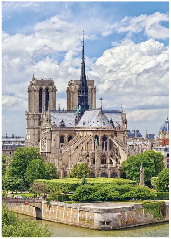 Dino de Kathedraal van de Notre Dame in Parijs 1000 stukjes 