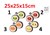 Take Me Home Kawaii Sushi pluche assorti circa 25x25x15cm 