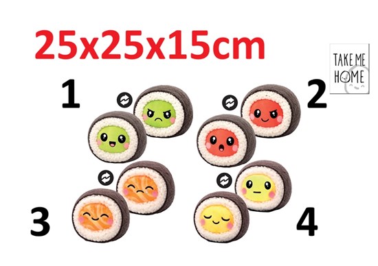 Take Me Home Kawaii Sushi pluche assorti circa 25x25x15cm 3+