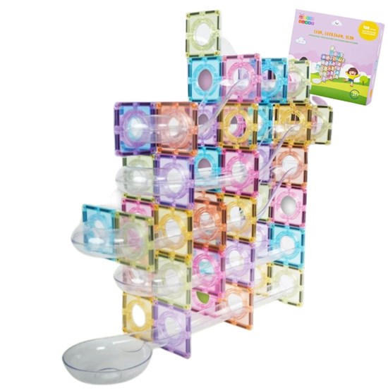 Gladi Tiles Magnetic Pastel Colors Knikkerbaan 60dlg 3+ 