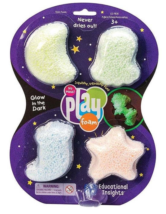 Learning Resources Playfoam® Glow In The Dark (4 Pack) 