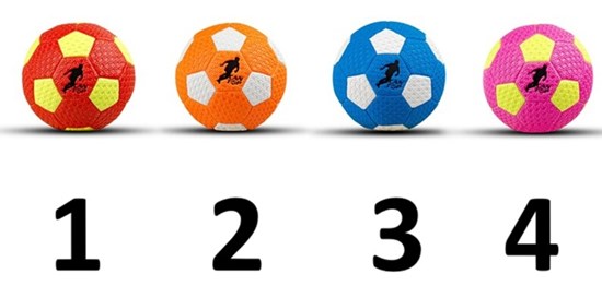Can Top Mini Voetbal/Handbal maat 2 ass.kleuren 