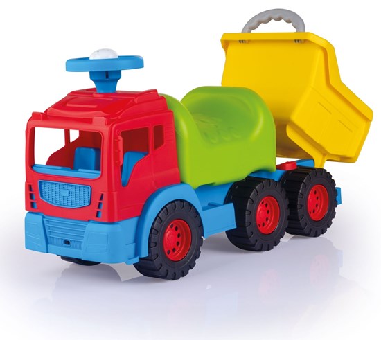 Grote Zit/Kiepauto met Stuur New Colors 12mnd+