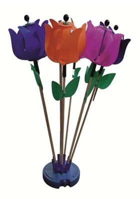 Windmolen Lale XL Tulpmodel circa 28cm ø assorti kleuren 