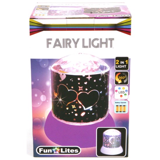 fun lites Fairy Light 2in1 Colorful LED's (3xAA) Paars 