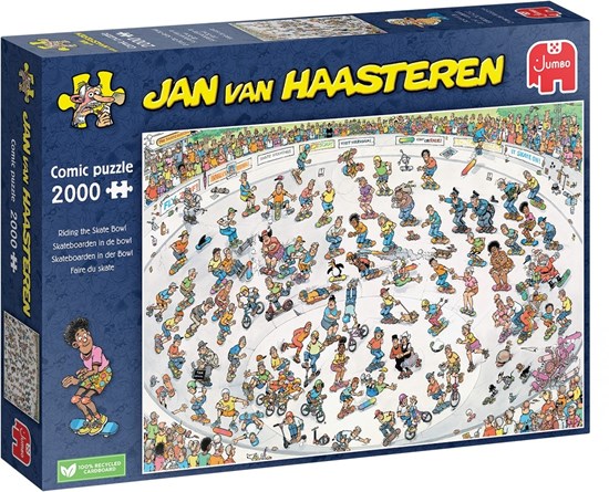 Jan van Haasteren Skateboarden in de Bowl puzzel 2000 stukjes 