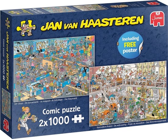 Jan van Haasteren de Verbouwing & de Bouwmarkt 2x1000 stukjes 