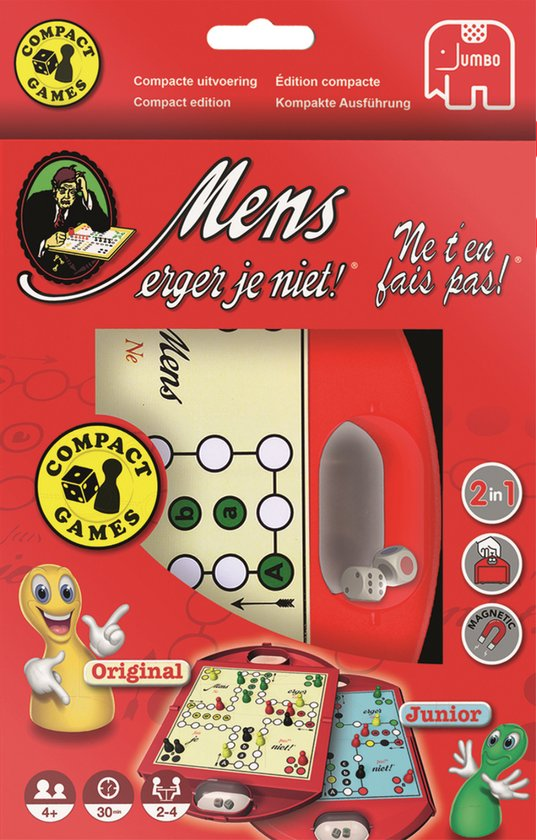jumbo Mens Erger je Niet Reisspel 4+ 