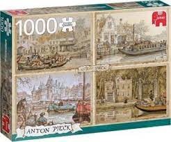 jumbo Anton Pieck Boten in de Gracht puzzel 1000stukjes