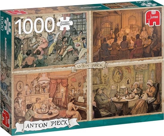 jumbo Anton Pieck Sfeer in de Huiskamer puzzel 1000stukjes