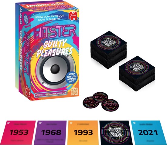 jumbo Hitster Guilty Pleasure spel 16+ 