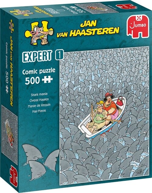 Jan van Haasteren puzzel Expert Overal Haaien 500stukjes