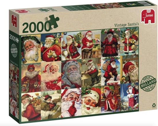 jumbo Vintage Santa's kerstpuzzel 2000stukjes