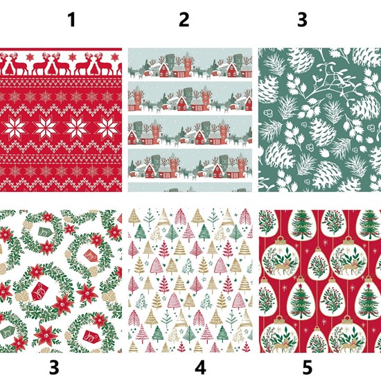 Kerst Kadopapier 200x70cm assorti Designs