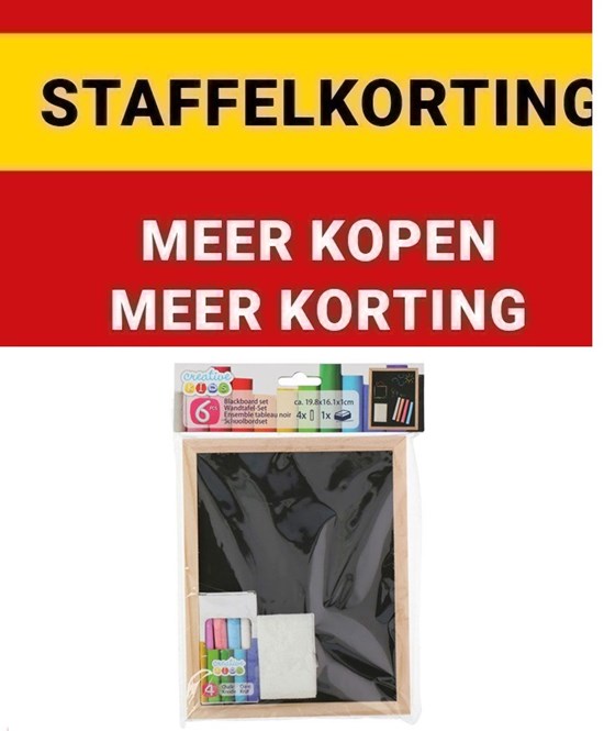 Creative Kids Schoolbordset 6dlg 