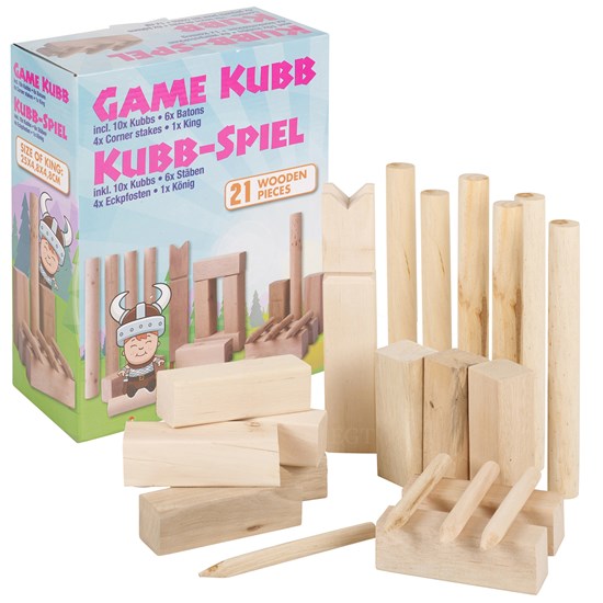 eddy toys Kubb spel small hout