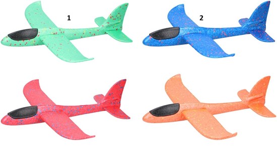 EddyToys GROOT Zweefvliegtuig assorti kleuren 