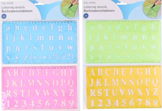 Topwrite Letter Sjablonen GROTE en kleine Letters  