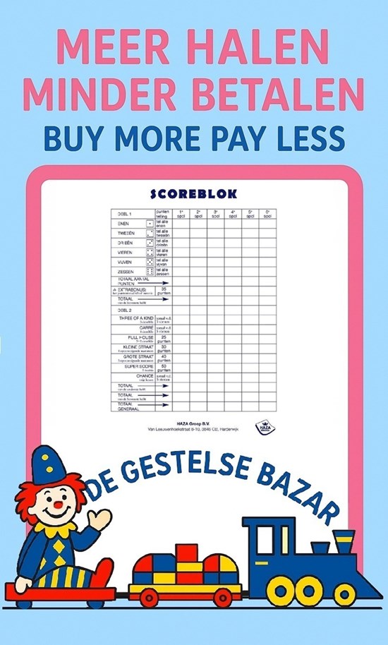 haza Yahtzee Scoreblock Los XXL circa 50 Vellen 