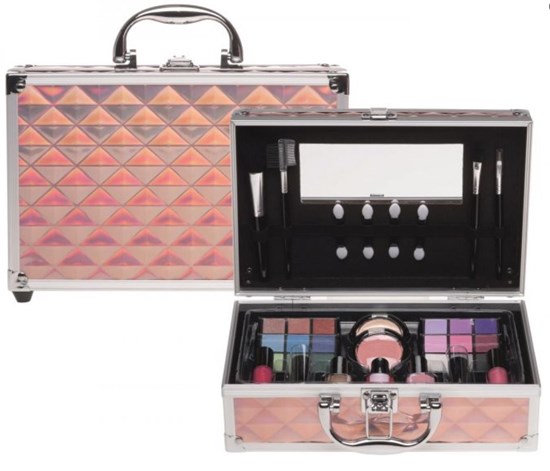 Cosmetica Make-Up koffer ALU Look Pink 