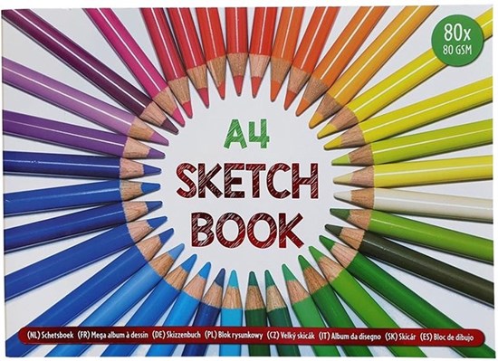 A4 Rainvbow Sketch Book 80 Vellen 80Grams Papier 