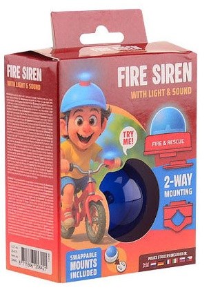 Bike Fun Politie Sirene met Licht en Geluid met TRY ME Batterijden 