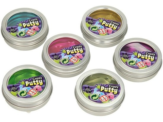 CRAZY PUTTY in BLIK assorti kleuren 70gram 