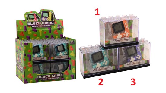 Block Game 23 Game Modes LCD Spel aan Sleutelhanger  assorti 5+ 