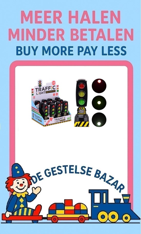Traffic Light Verkeerslicht  met Geluid b/o 13½cm 
