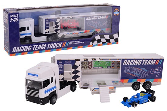 Racing Team Truck schaal 1/48 3 assorti 