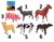 Animal World Boerderij Dieren Soft 20-28 cm 6 assorti