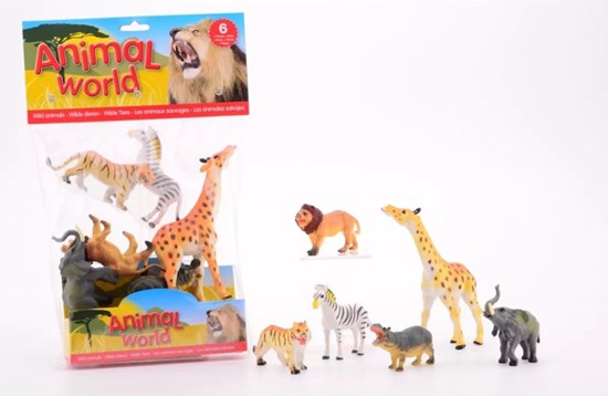 animal world 6 Wilde Dieren in Zak 