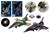 Action Fighters Plafond Vliegtuig circa 27cm assorti (2xAA) 