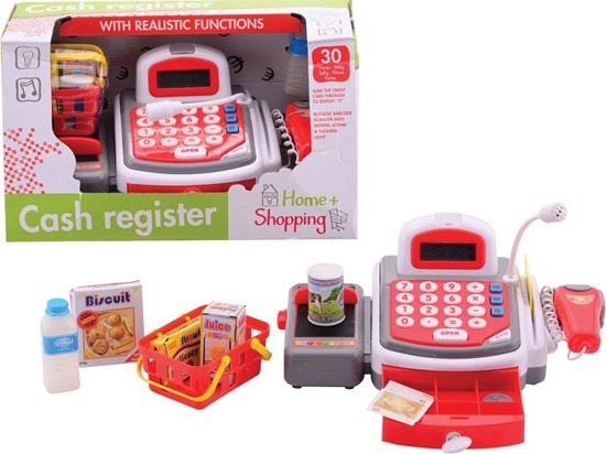 Home and Shopping Deluxe Kinder Kassa met Licht en Geluid 30dlg 3+ 
