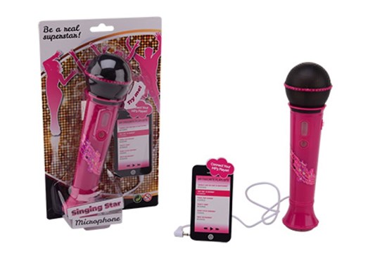 Sing Star Microphone Roze/Zwart (2xAAA)  