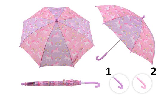 Paraplu Eenhoorn Unicorn Regenboog Roze 
