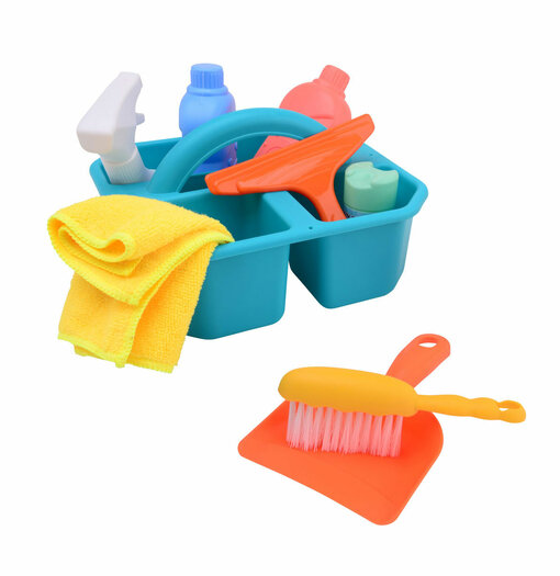 Schoonmaak setje in Draagmand 9dlg 3+ 