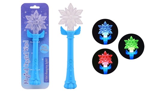 Frozen Magical Crystal Wand Toverstaf met Licht en Geluid incl. Batterijen 3+ 