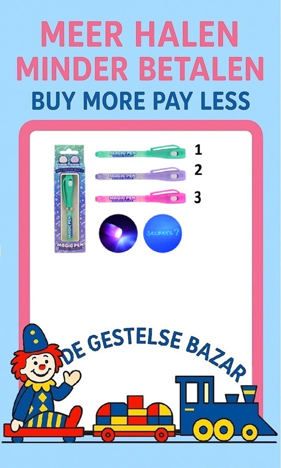 Geheimschrift set met Pen assorti 