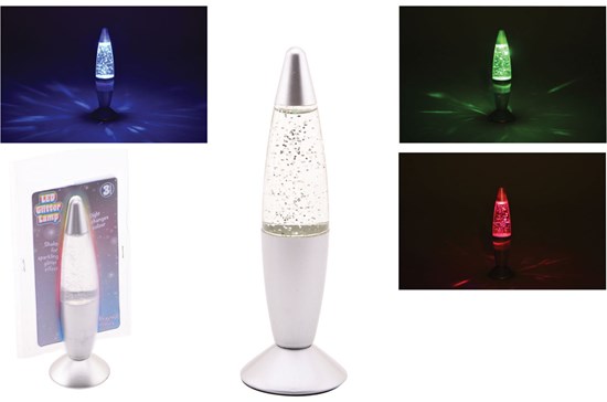Lava Glitterlamp assorti kleuren 