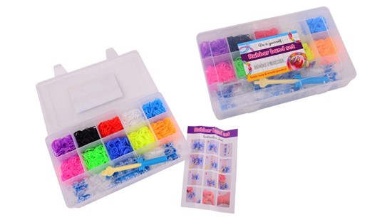 Loom Knoop Je Eigen Armbandjes in Opbergdoos circa 3000dlg 