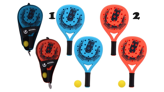 Urban District Padel set in Draagtas 2spelers 